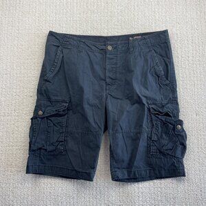 Jack & Jones Cargo Tech Shorts Men's Size XL Blue Comfort Fit Outdoors Pockets
